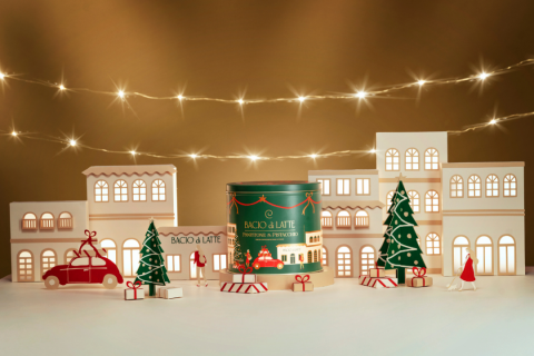 Bacio di Latte lança campanha de Natal com Panettone al Pistacchio e kits presenteáveis