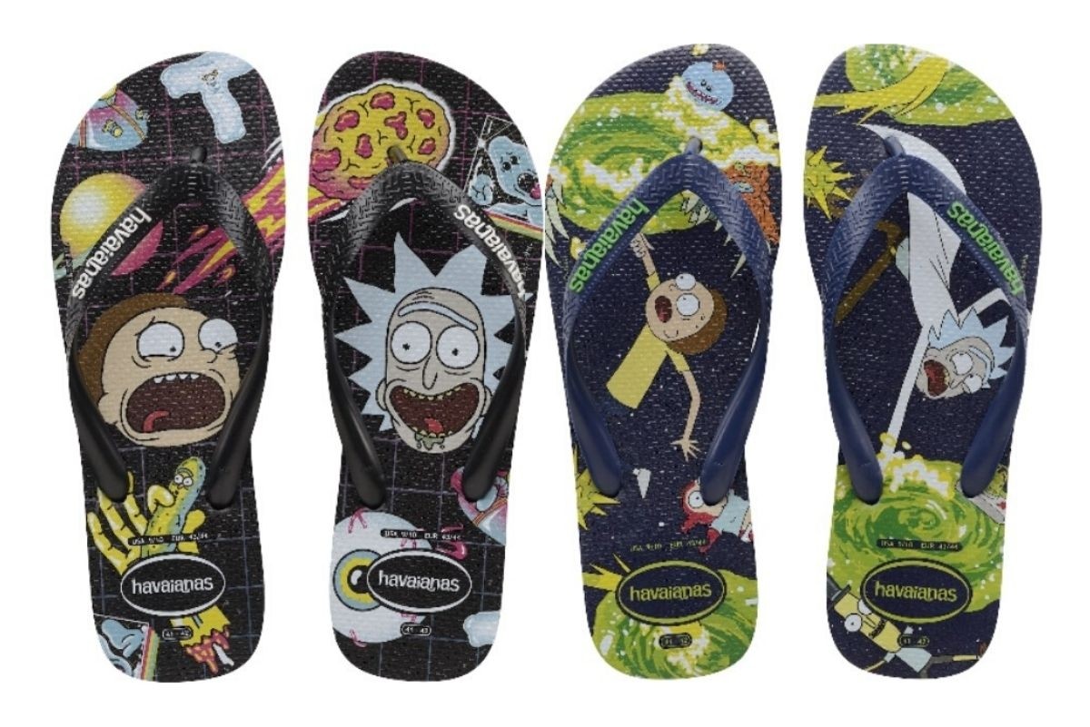 Havaianas lanca colecao inspirada em Rick and Morty Folha de Alphaville