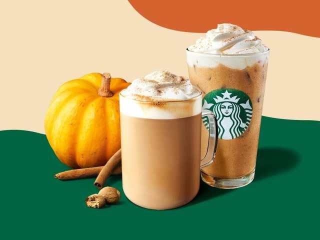 pumpkin spice frappuccino from starbucks